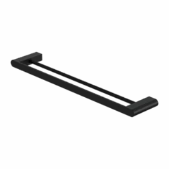 BIANCA Towel Rail 600MM Single/Double Towel Rails 23 BIANCA Towel Rail 600MM Single/Double Towel Rails -HERA BATHWARE bianca towel rail 600mm singledouble towel railsdouble towel railmatte blacktowel railnero tapware 222471