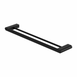 BIANCA Towel Rail 800MM Single/Double Towel Rails -HERA BATHWARE bianca towel rail 800mm singledouble towel railsdouble towel railmatte blacktowel railnero tapware 751011