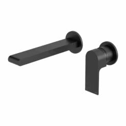 BIANCA Wall Basin Mixer Seperate -HERA BATHWARE bianca wall basin mixer seperate187mmmatte blacktapwarenero tapware 185016