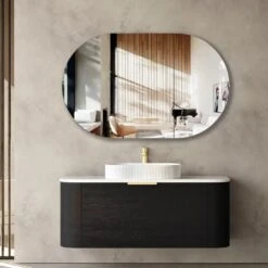 Bondi Black Oak 1200mm Wall Hung Vanity