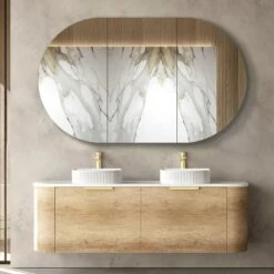 Bondi Natural Oak 1500mm Wall Hung Vanity