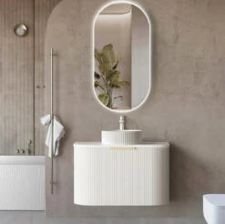 Bondi White Fluted Wall Hung Vanity 600-1800mm -HERA BATHWARE bondi white fluted wall hung vanity 600 1800mmcabinet only750mmvanitiesotti 775623