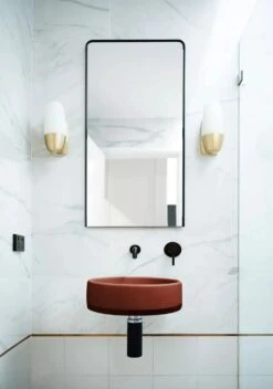 Bowl Basin Two Tone - Wall Hung -HERA BATHWARE bowl basin two tone wall hungclaynood co 813089