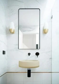 Bowl Basin Two Tone - Wall Hung -HERA BATHWARE bowl basin two tone wall hungcustardnood co 234117