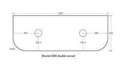 Bronte Coastal Oak Wall Hung Vanity 1200mm -HERA BATHWARE bronte coastal oak wall hung vanity 1200mmvanitieskdk bathware 808082