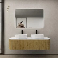 Bronte Prime Oak Wall Hung Vanity 1500mm