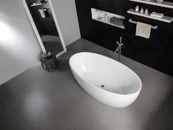 BTT Series Free Standing Bathtub - Gloss /Matte White 8 BTT Series Free Standing Bathtub - Gloss /Matte White -HERA BATHWARE btt series free standing bathtub gloss matte whitegloss white1540mmbathtubbnk 747993