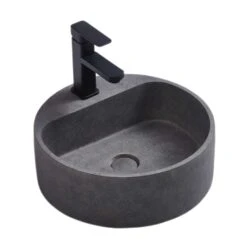 Burano - Round Concrete Basin -HERA BATHWARE burano round concrete basinfrench greyabove counter basinbnk 552637