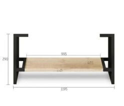 ByronVanity Legs Only - Natural Oak 10 ByronVanity Legs Only - Natural Oak -HERA BATHWARE byron vanity legs only natural oaktimber1200mmvanitiesotti 439931