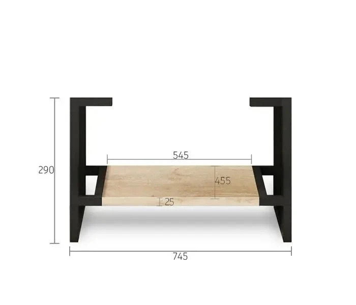 ByronVanity Legs Only - Natural Oak 6 ByronVanity Legs Only - Natural Oak - Image 6