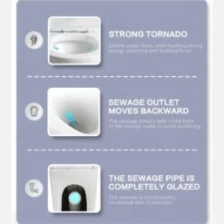 Campbell Wall Faced Tornado Flush Large Toilet Suite Gloss White -HERA BATHWARE campbell wall faced tornado flush large toilet suite gloss whitegloss whitetoiletlouis marco 864350