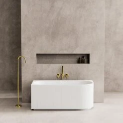 Capri Groove Corner Bathtub Corner To Left