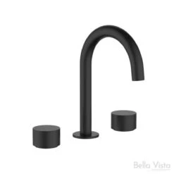 Capri - Spindles And Spout - Basin - Brushed Gold / Chrome / Black / Nickel -HERA BATHWARE capri spindles and spout basin brushed gold chrome black nickelmatte blackbasin mixerbella vista 977030
