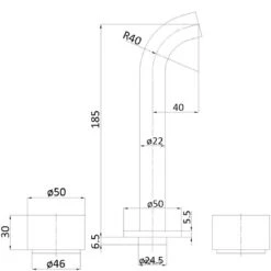 Capri Wall Basin Mixer -HERA BATHWARE capri wall basin mixerbrushed nickelwall basin mixerbella vista 667557