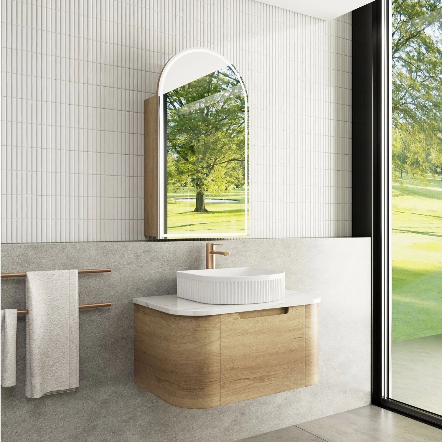 Carita Wall Hung Vanity 750-1800mm 1 Carita Wall Hung Vanity 750-1800mm