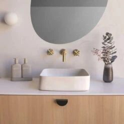 Cast Basin - Surface Mount -HERA BATHWARE cast basin surface mountivorybasinnood co 265254