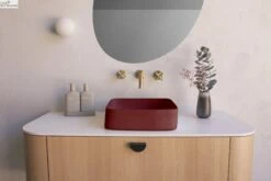 Cast Basin - Wall Hung -HERA BATHWARE cast basin wall hungclaybasinnood co 780398