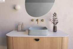 Cast Basin - Wall Hung -HERA BATHWARE cast basin wall hungpowder bluebasinnood co 318399