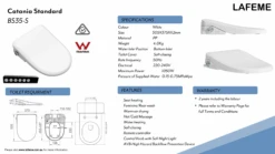 Catania Standard - Smart Electric Bidet Seat BS35-S -HERA BATHWARE catania standard smart electric bidet seat bs35 stoiletlafeme 414716