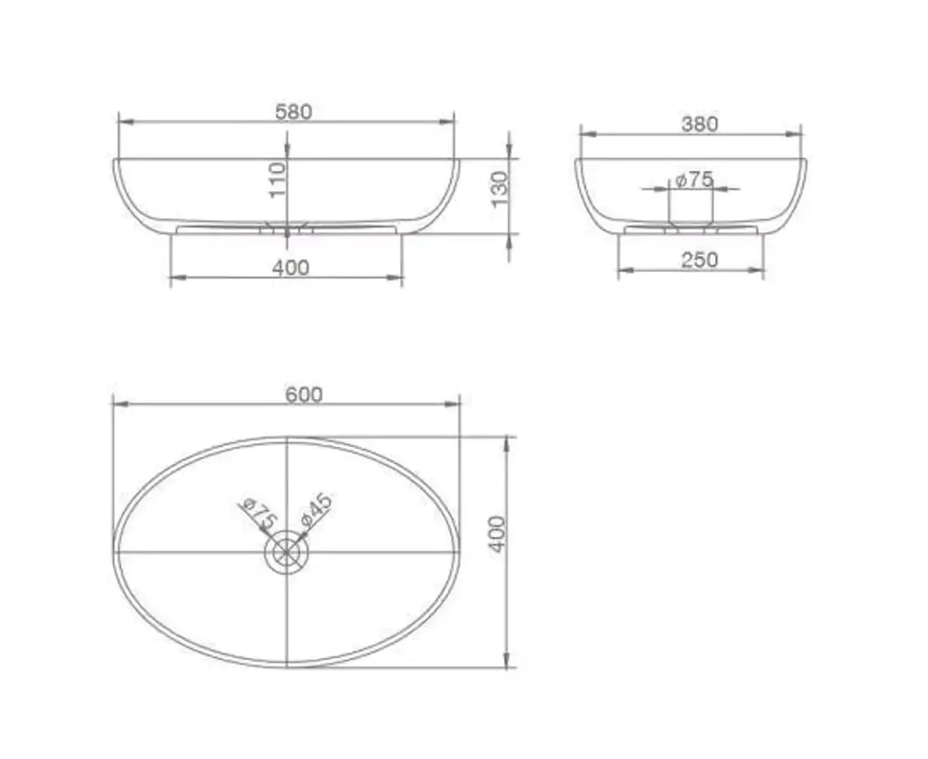 Cecily - Soild Surface Basins 2 Cecily - Soild Surface Basins - Image 2