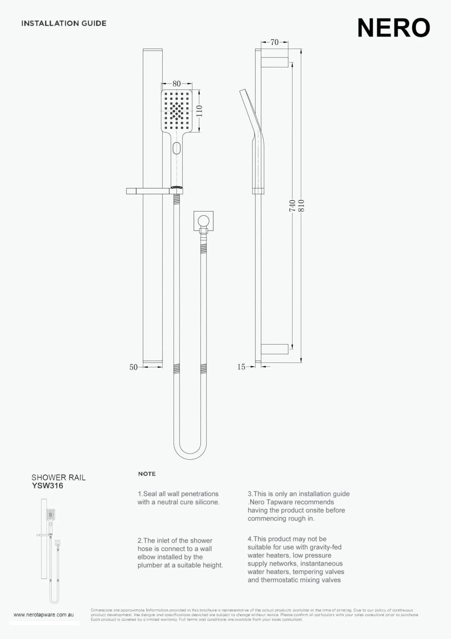 CELIA New Shower Rail 6 CELIA New Shower Rail - Image 6