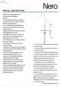 CELIA Square Neck Kitchen Mixer 9 CELIA Square Neck Kitchen Mixer -HERA BATHWARE celia square neck kitchen mixerbrushed nickelkitchen mixernero tapware 109074