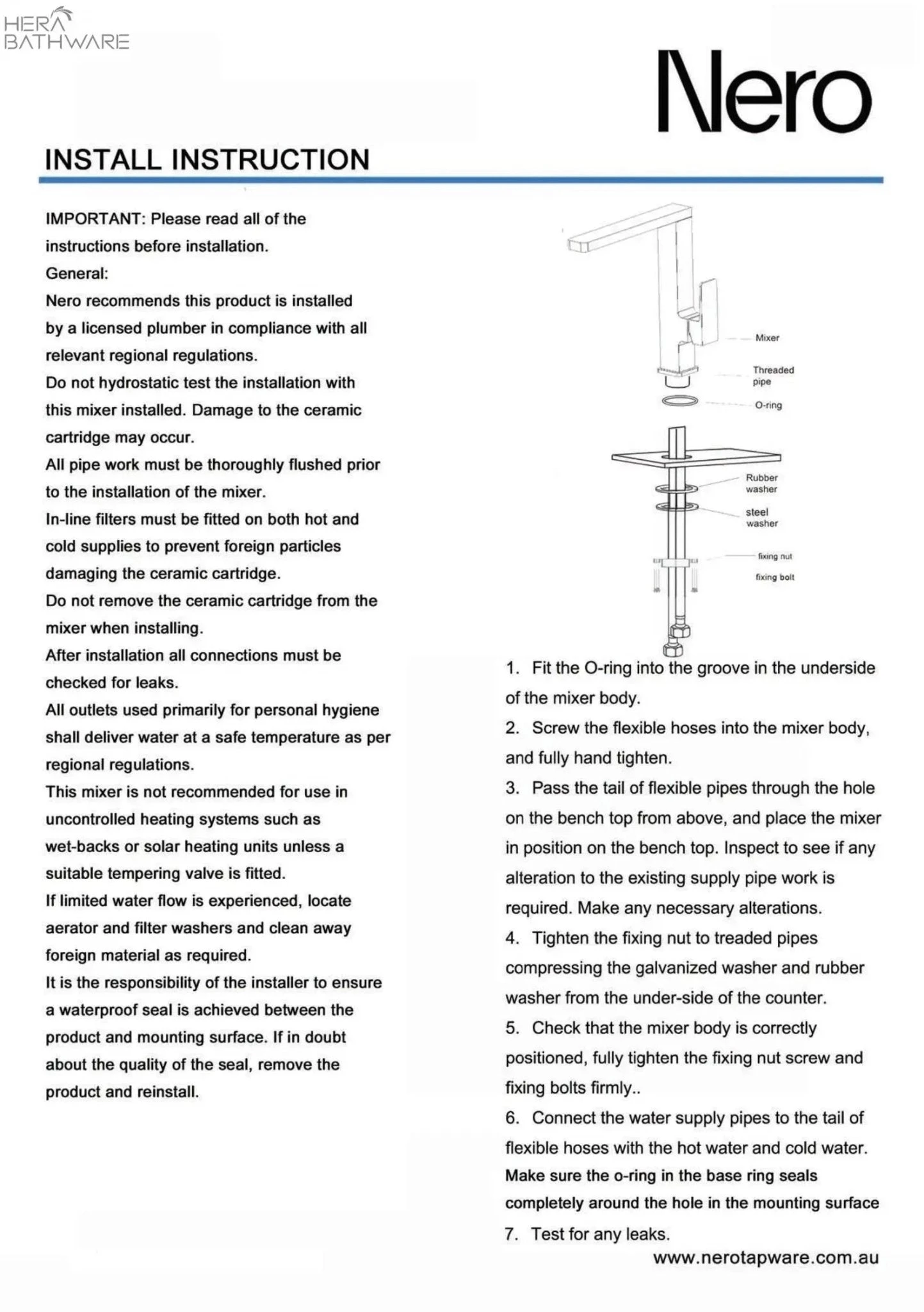 CELIA Square Neck Kitchen Mixer 5 CELIA Square Neck Kitchen Mixer - Image 5