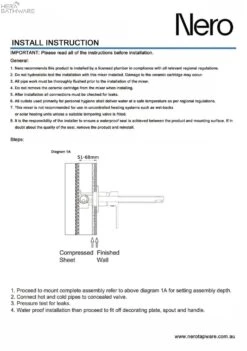 CELIA Wall Basin Mixer 11 CELIA Wall Basin Mixer -HERA BATHWARE celia wall basin mixerbrushed nickelwall basin mixernero tapware 318681