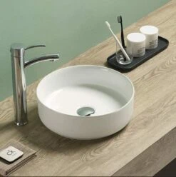 Ceramic Round Basin Size: 355*355*120 | KDK -HERA BATHWARE ceramic round basin size 355355120 kdkgloss whitekdk bathware 759769