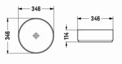Ceramic Round Basin Size: 355*355*120 | KDK -HERA BATHWARE ceramic round basin size 355355120 kdkmatte whitekdk bathware 423689