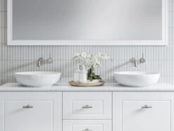 Chase Basin 400mm -HERA BATHWARE chase basin 400mmgloss whitetimberline 889714