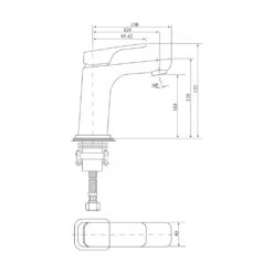 Chaser Basin Mixer | BellaVista -HERA BATHWARE chaser basin mixer bellavistachromebasin mixerbella vista 991454