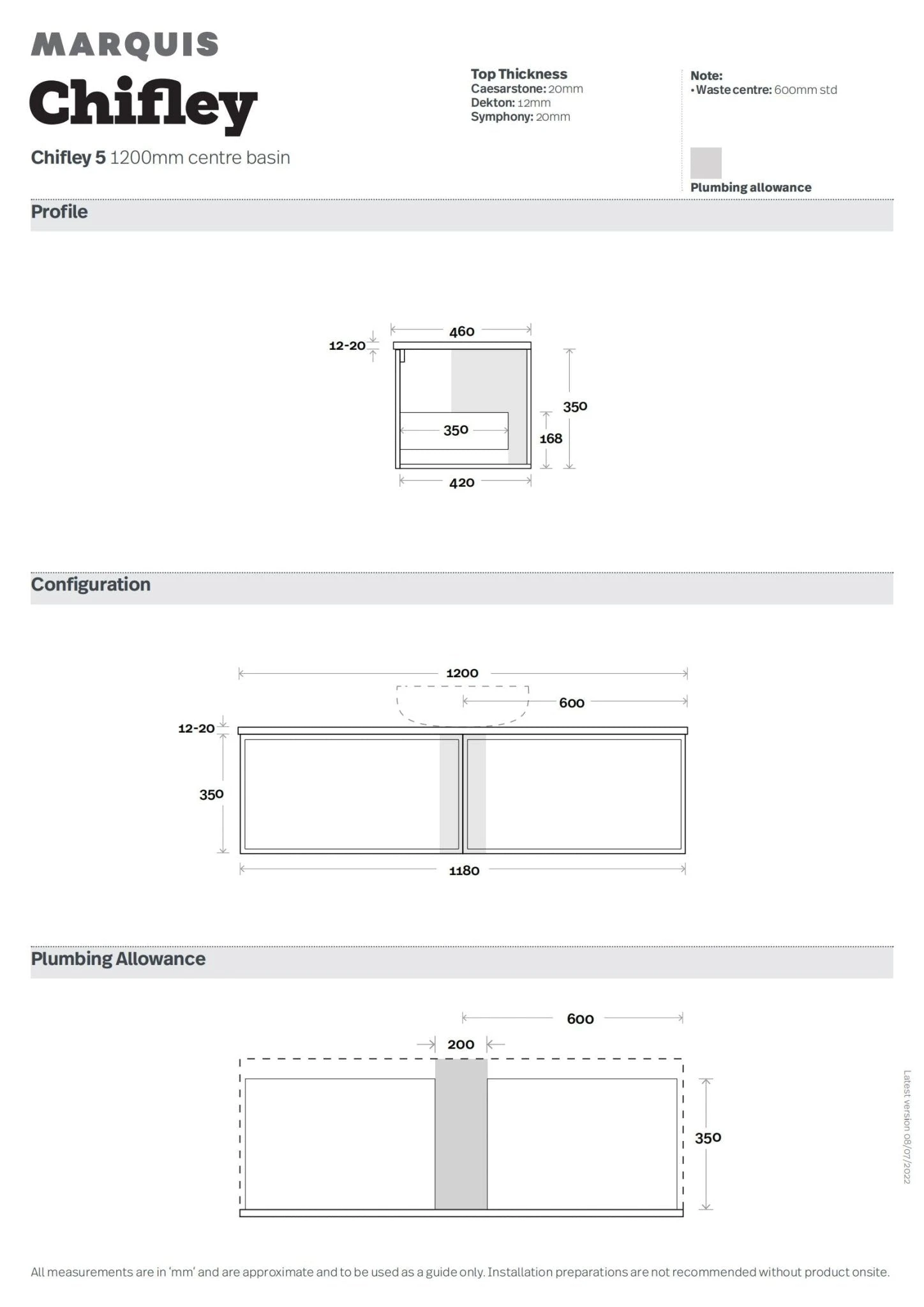 Chifley 1200mm Bathroom Wall Hung Vanity 3 Chifley 1200mm Bathroom Wall Hung Vanity - Image 3
