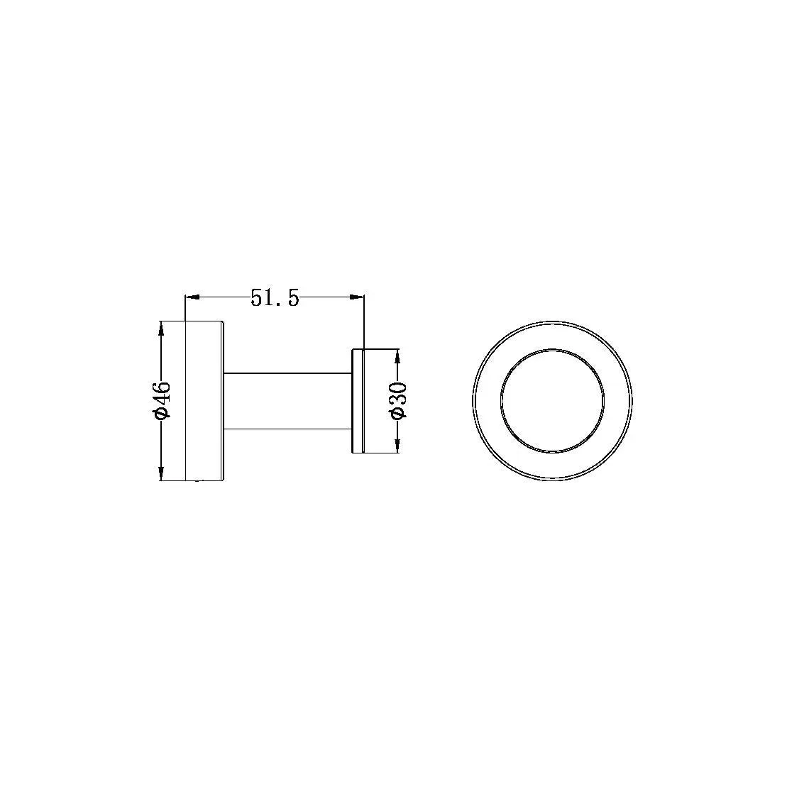 CLASSIC Robe Hook - Matte Black 2 CLASSIC Robe Hook - Matte Black - Image 2