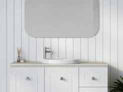 Coast Mineral Composite Inset Basin 495mm White Gloss -HERA BATHWARE coast mineral composite inset basin 495mm white glossgloss whitetimberline 994744
