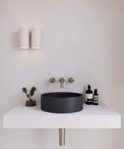 Concrete Circle Above Counter Basin | Eight Quarter | EQCO1 -HERA BATHWARE concrete circle above counter basin eight quarter eqco1oatabove counter basineight quarter 901168