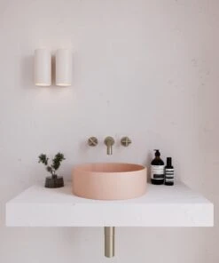 Concrete Circle Above Counter Basin | Eight Quarter | EQCO1 -HERA BATHWARE concrete circle above counter basin eight quarter eqco1whiteabove counter basineight quarter 684676