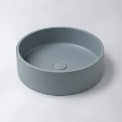 Concrete Circle Above Counter Basin | Eight Quarter | EQCO1 -HERA BATHWARE concrete circle above counter basin eight quarter eqco1whiteabove counter basineight quarter 792198