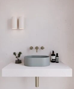 Concrete Mini Pod Above Counter Basin | Eight Quarter | EQCO2 -HERA BATHWARE concrete mini pod above counter basin eight quarter eqco2charcoalabove counter basineight quarter 934963