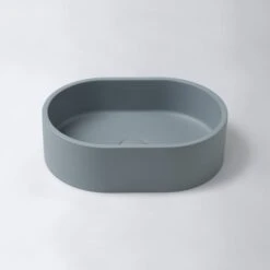 Concrete Mini Pod Above Counter Basin | Eight Quarter | EQCO2 -HERA BATHWARE concrete mini pod above counter basin eight quarter eqco2whiteabove counter basineight quarter 178844
