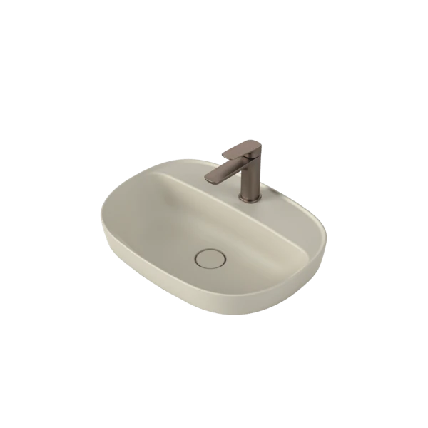 CONTURA II Inset Basin 530 With 1 Tap Hole | CAROMA 1 CONTURA II Inset Basin 530 With 1 Tap Hole | CAROMA