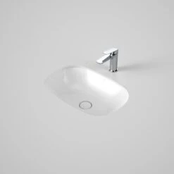 CONTURA II Undermount Basin 530 | CAROMA -HERA BATHWARE contura ii undermount basin 530 caromagloss whiteundermount basincaroma 671146