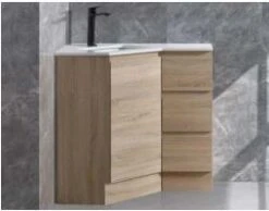 Corner Vanity Drawers Both Side- 900mm -HERA BATHWARE corner vanity drawers both side 900mmcabinet onlya8 natural timbervanitiessunny group 191077 2