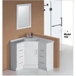Corner Vanity Drawers Both Side- 900mm