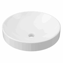 Corrida Mineral Composite Inset Basin 430mm White Gloss -HERA BATHWARE corrida mineral composite inset basin 430mm white glossgloss whitetimberline 430680