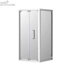 Corsica Corner Shower Screen Bi-fold Chrome Set