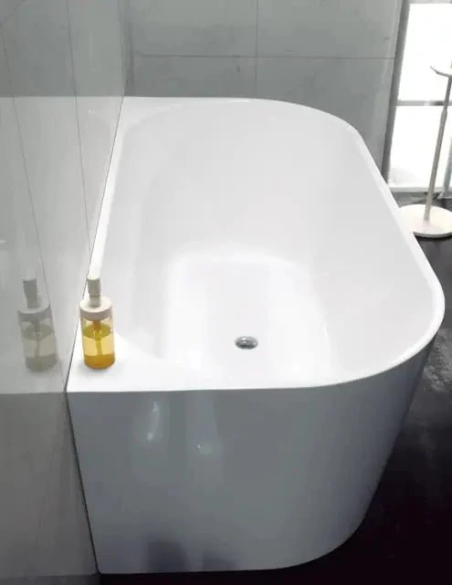 Cortona Gloss/Matte White Back To Wall Bathtub 2 Cortona Gloss/Matte White Back To Wall Bathtub - Image 2