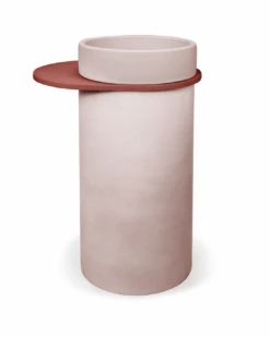 Cylinder - Bowl Basin (Blush Pink) -HERA BATHWARE cylinder bowl basin blush pinkmusk traycylindersnood co 320498