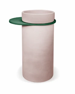 Cylinder - Bowl Basin (Blush Pink) -HERA BATHWARE cylinder bowl basin blush pinkteal traycylindersnood co 952847