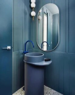 Cylinder - Bowl Basin (Mid Tone Grey) -HERA BATHWARE cylinder bowl basin mid tone greyno traybasinnood co 320714